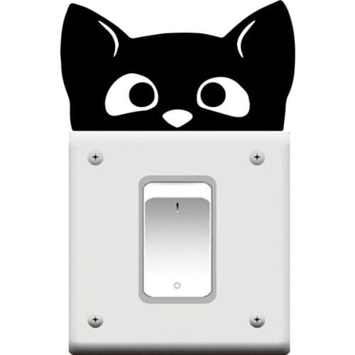 Hot cat Wall Sticker Removable Wall Stickers Diy Wallpaper For Living Room Kids Room Vinyl Mural Decal