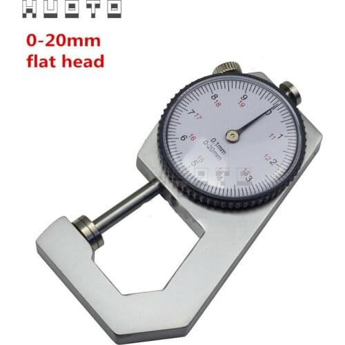 Dial Thickness Gauge 0-20mm 0-10mm Precision Aluminum Min Thickness Meter Tester Micrometer Width Measurement Analysis Tool
