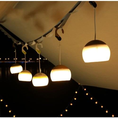 USB Charging Camping Lantern Protable LED Multifunction Soft Light Three Brightness Hook Outdoor Home Party Atmosphere Lamp