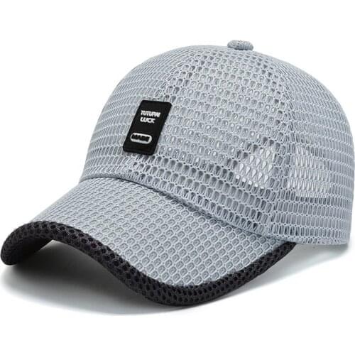 New Summer Outdoor Sports Mesh Breathable Quick Drying Women Mens Baseball Cap Hiking Fishing Travel Climbing Running Hat A175