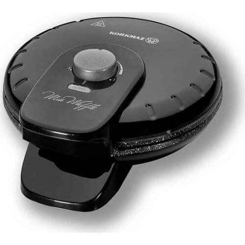 Korkmaz Waffle Maker Machine - Non-Stick Coating - Deep Cooking Plates - Adjustable Temperature Control - 850W