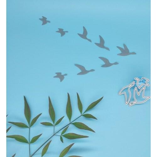 3 big geese migratory birds metal cutting mold, scrapbook, photo frame, photo album decoration, DIY, handmade artwork
