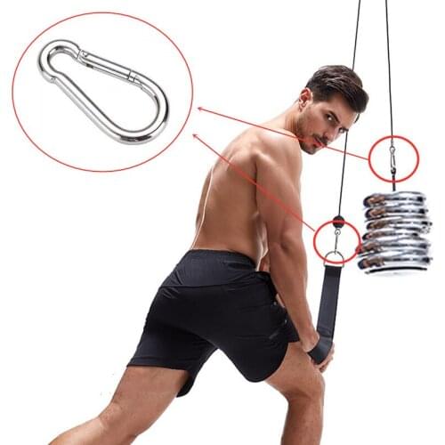 3pcs/set Gym Multifunction Fitness Equipment Hook Ring Hanging Sandbag Pull Up Rope Carabiner Home Strength Workout Accessories