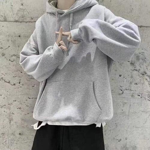 Mens Hooded Hoodies Autumn Fashion Trend Student Loose Sweatshirts Casual Ins Coats Mens Top Multicolor Pullover S-4XL
