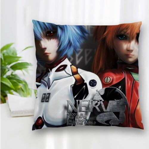 New Custom Pillow Slips Rei Ayanami Pillow Covers Bedding Comfortable Cushion/Good For Sofa/Home/Car High Quality Pillow Cases