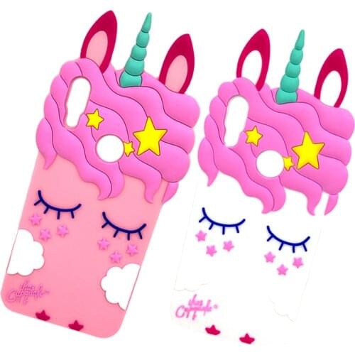 Silicone Case For Xiaomi Redmi Note 5 6 7 Pro Redmi 7 6 Pro 6A 5A 4A 4 4X S2 Cute 3D Unicorn Cover For Xiaomi MiA2 Mi A1 A2 Lite