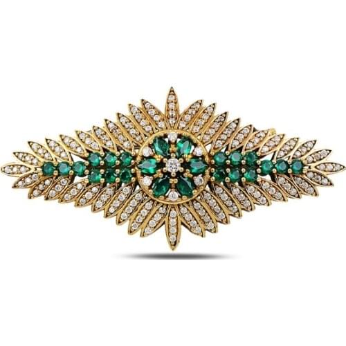 Silverlina Silver Zircon Stone Authentic Brooch