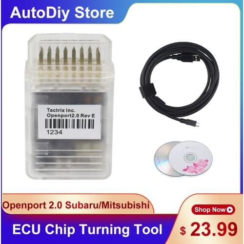 Newest Tactrix Openport 2.0 Car ECU Chip Tuning Tool Auto EcuFlash Writer CAN OBD2 Connector For Subaru/Mitsubishi Multi-Brand