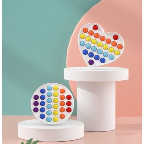 High Quality Simple Dimple Fidget Sensory Toy Stress Relief Toy Autism Anxiety Relief Stress Pop Bubble Sensory Toy Kids Adult