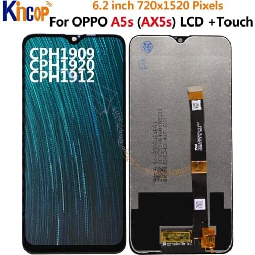 For Oppo A5S LCD touch panel glass Display Screen Touch scren Digitizer For Oppo A5S AX5s LCD CPH1909, CPH1920,CPH1912 display