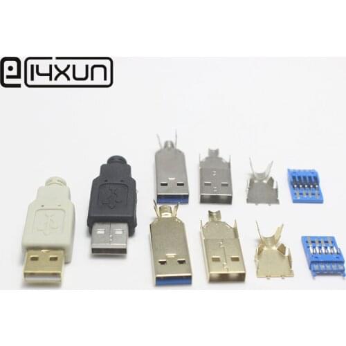 1pcs 4 in 1 USB 2.0 3.0 Fast Charging Parts for DIY Repair Cable USB-C USB3.0 Charger Cable For XiaoMi Huawei Samsung Oneplus