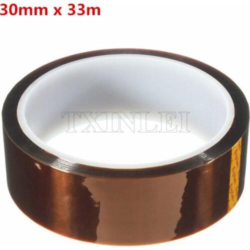 20 pieces/lot) Polyimide Tape Film High Temperature 30mm X 33m Used in BGA soldering