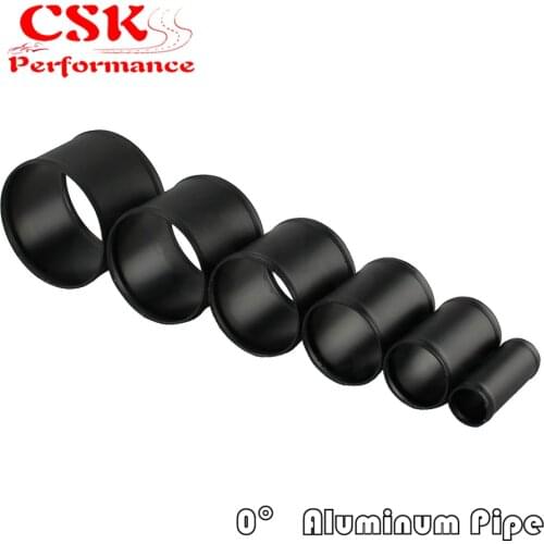 Aluminum Hose Adapter Tube Joiner Pipe Coupler Connector 60mm 2.36" Inch Black
