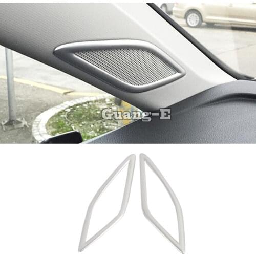 For VW Volkswagen Touran L 2016 2017 2018 2019 car front stick A column Audio Speak Cover Window Windshield Side trim 2pcs