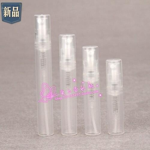 2ml /3ml/4ml/5ml Toner Spray Bottle Fine Fog Dispensing Plastic Bottle Portable Sample Bottle 20PCS/LOT