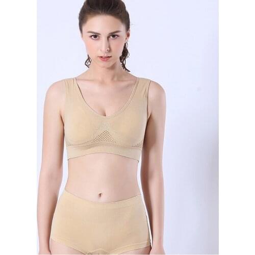 Sexy Sports Bra Seamless Plus Size 5XL 6XL Hollow Push-Up Bra Frameless Boneless Top Tube Top