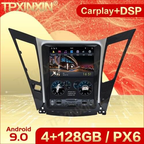 Carplay 2 Din Android 9 Tesla Screen Multimedia Stereo For Hyundai Sonata 8 2012 2013 2014 GPS Navi Video Audio Player Head Unit
