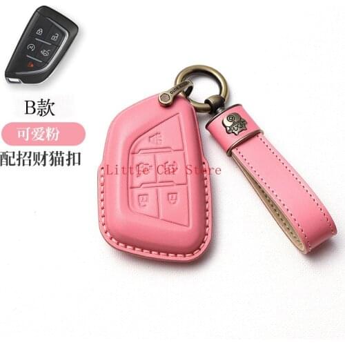 Key Fob Cover Compatible For Cadillac CT5 CT6 XT5 XT6 ATSL Key Fob Case Holder Accessories