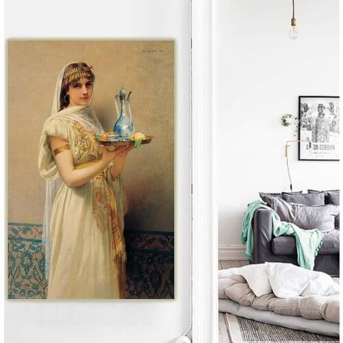 Jules Joseph Lefebvre《Maid》Canvas Oil Painting Artwork Aesthetic Poster Picture Wall Hanging Decor Home Living Room Decoration