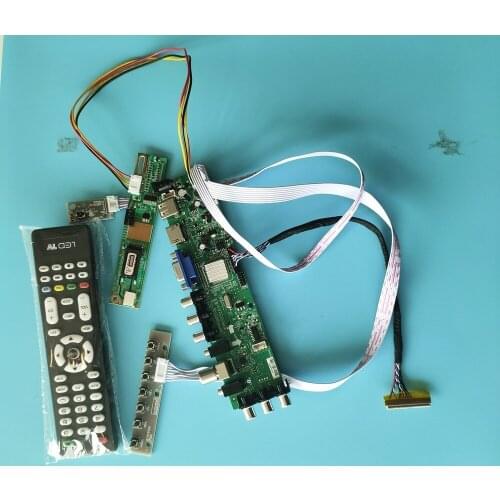 Kit For LP171W01-A4K3/LP171W01-A4K2 TV VGA USB AV 1440X900 30pin HDMI LCD Panel 1 CCFL Digital remote DVB-T Controller board