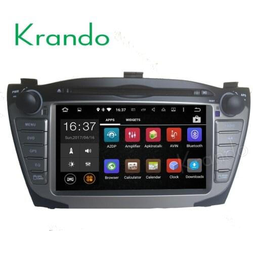Krando 7" Android 9.0 car navigation multimedia system for Hyundai IX35 TUSCON 2009-2014 audio radio gps dvd player WIFI 3G DAB