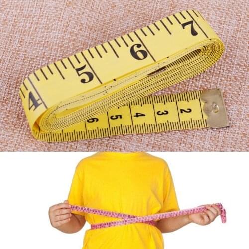 LETAOSK New 120'' (3M) Durable Seamstress Body Soft Ruler Sewing Measuring Cloth Tailor Tape Measure Tool Meter Yellow