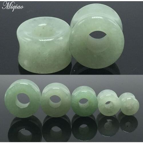 Miqiao 2PCS Fashion New Hollow Stone Ear Expander Female Body Piercing Jewelry 8mm-16mmEAR TUNNEL