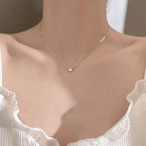 Trendy 925 Sterling Silver O-Chain Necklace 0.3cm/0.4cm/0.5cm Zircon Necklace For Women Gift Summer Fashion Jewelry