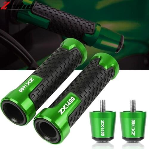 Motorcycle Accessories 7/8" 22mm Handlebar Hand Grips Handle Bar Ends For KAWASAKI ZZR1400 ZZR 1400 ZX1400 2006-2014 2013 2012