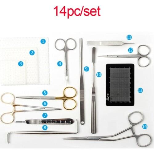 Nasal plastic surgery instrument set14pc/set
