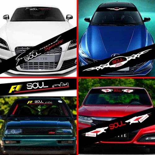 For Kia Soul Car Front Windshield Prevent Sunlight Reflection Stickers Decoration Decals Styling Parts Accessories