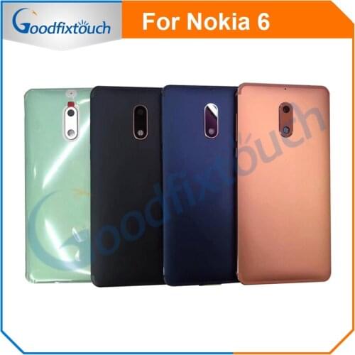 New Metal Battery Cover For Nokia 6 Back Cover Rare Housing Back Case Replacement Parts
