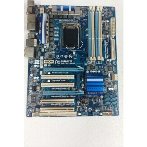 Original motherboard for Gigabyte GA-P55-UD3R LGA 1156 DDR3 P55-UD3R 16GB USB2.0 SATAII P55 Desktop motherboard