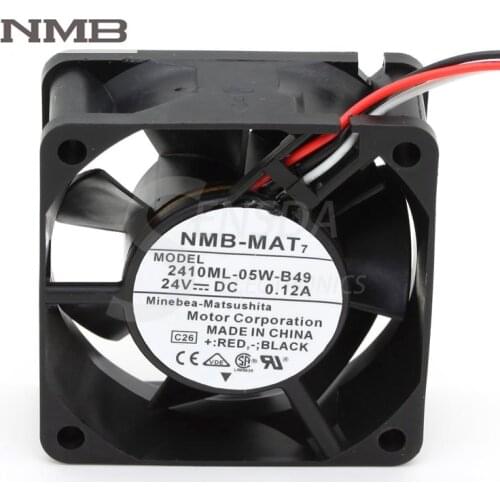 Original For NMB 2410ML-05W-B49 6CM 60mm 6025 DC 24V 0.12A axial Cooling Fans