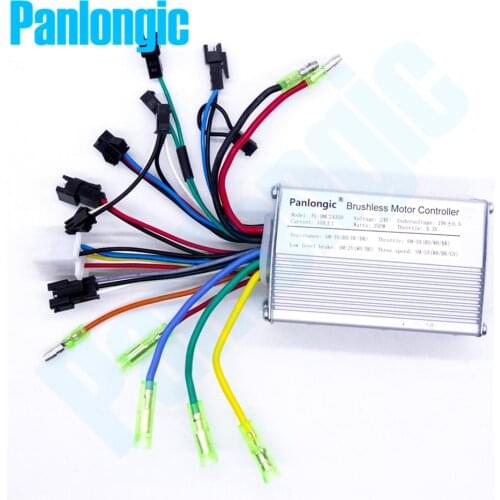 Panlongic 24V 350W Electric Bicycle E-bike Scooter Brushless DC Motor Speed Controller for MTB Mountain Bike Modification