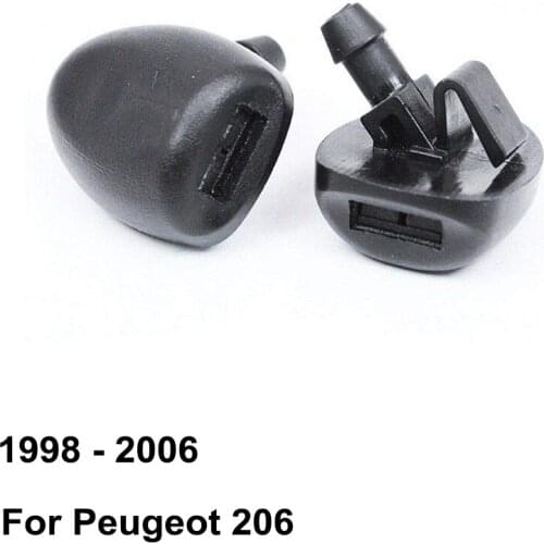 Front Windshield Washer Nozzle 6438Y5 6438CA 643871 6438Z1 for Peugeot 206 ( 1998 - 2006 ) ( Pack of 2 )