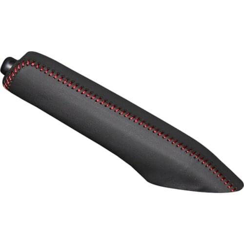 Genuine Leather Handbrake Grips for Toyota RAV4 2013 Natural leather cover on the handbrake car accessories interior