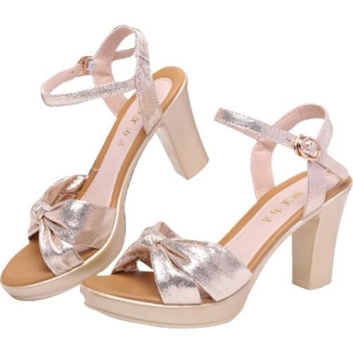 Summer Versatile Button Champagne PVC Sandals Womens Qpen Toe Transparent Sexy High Heels 2021 Hot
