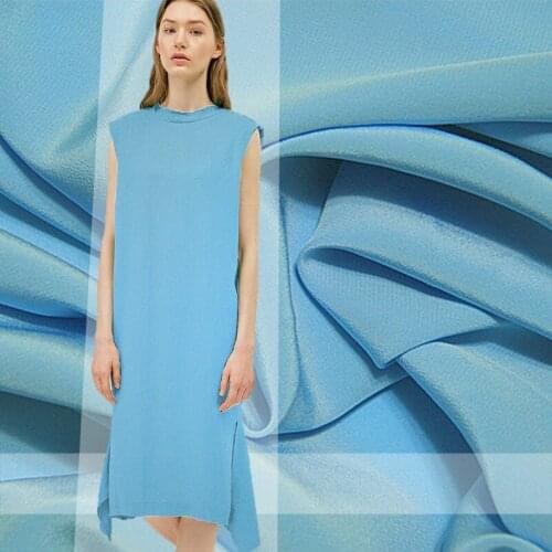 Silk Crepe De Chine Cloth Dress Shirts Mulberry Plain Fabric