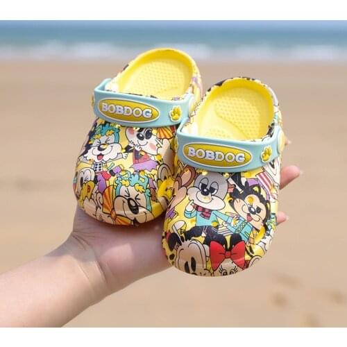 1-3 years2019 Fashion Boy Girl Beach Slippers Children Sandals Summer Cartoon Kid Shoes EVA Resistance Breathable Antislip Baby