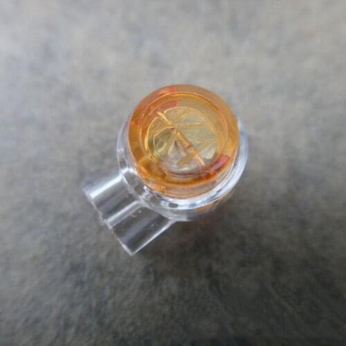 200pcs Wire Line UY2 K1 Terminal Block Connectors Scotchlok 0.4-0.7mm Butt For Telephone Network Cable No Grease