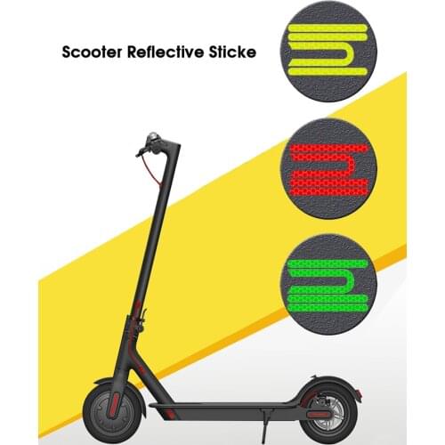 Bicycle Reflective Sticker Waterproof Bike Scooter Reflective Decal Sticker Bike Decorative Sticker Electric Scooter Accessories