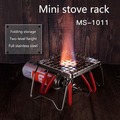 Mini Outdoor Barbecue Rack Universal Folding Light Camping Travel Portable Stainless Steel Barbecue Rack