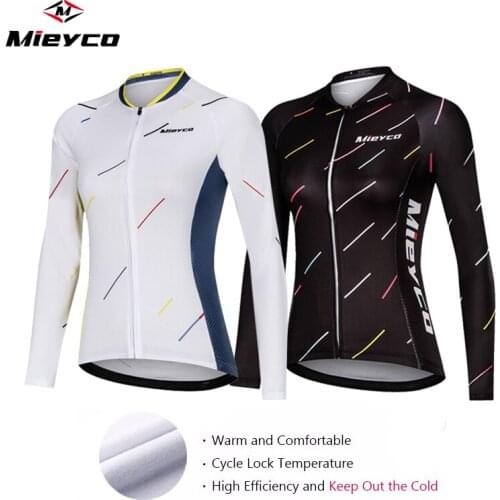 Cycling Jerseys Mujer Winter Thermal Fleece Enduro Long Shirt Bicicleta De Montaña Wear Bike Clothing Camisa Maillot Ciclismo