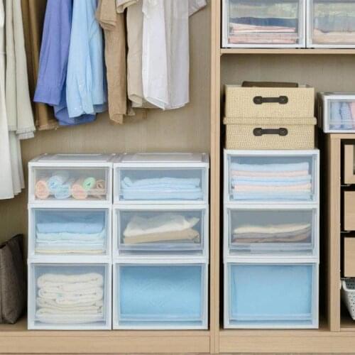 Storage Box, Drawer Type Closet, Storage Box, Transparent Plastic Case, Clothes Alice Storage Box