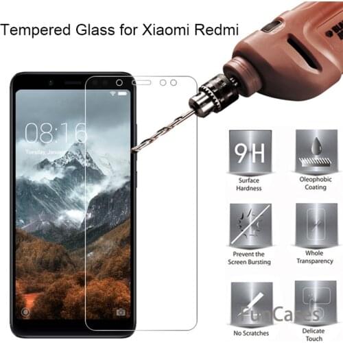 9H Tempered Glass For Xiaomi Pocophone F1 Mi8 Mi 5X A1 Screen Protector Film For Xiaomi Redmi 5 6 4A 5A 6A 5plus Note 5 Pro S2