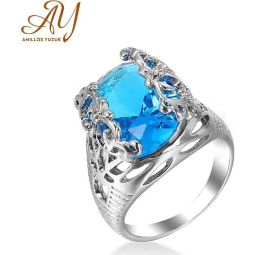 Anillos Yuzuk Oval Cut Ring Real 925 Sterling Silver AAA Zircon Engagement Wedding Band Rings For Women Fashion Party Jewelry