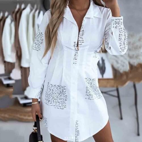 Boho Beach Dresses Long Sleeve Shirt Dress 2020 Summer Women Casual Solid A-line Mini Party Dress Pocket Button Lace-up Vestidos