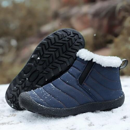 Snow boots Plush warm ankle boots womens winter boots waterproof womens boots womens winter shoes set foot boots