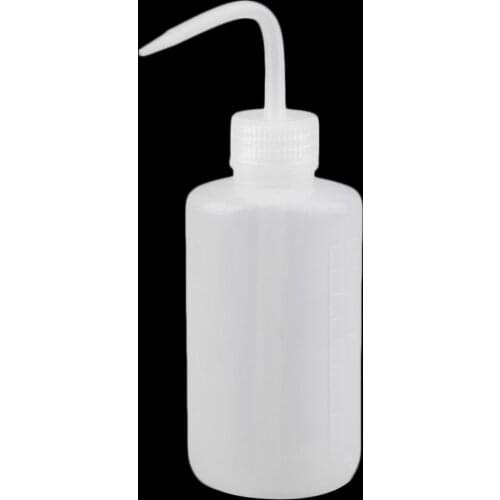 1pc Plastic 250ml Tattoo Wash Non-Spray Lab Squeeze Bottle With Measurement